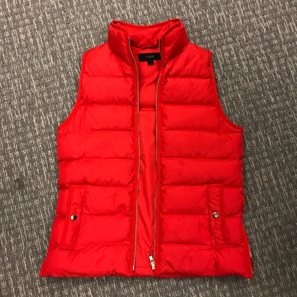 Jcrew red vest